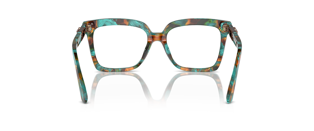 Michael Kors MK4119U Nassau Teal Graphic Tortoise Frames
