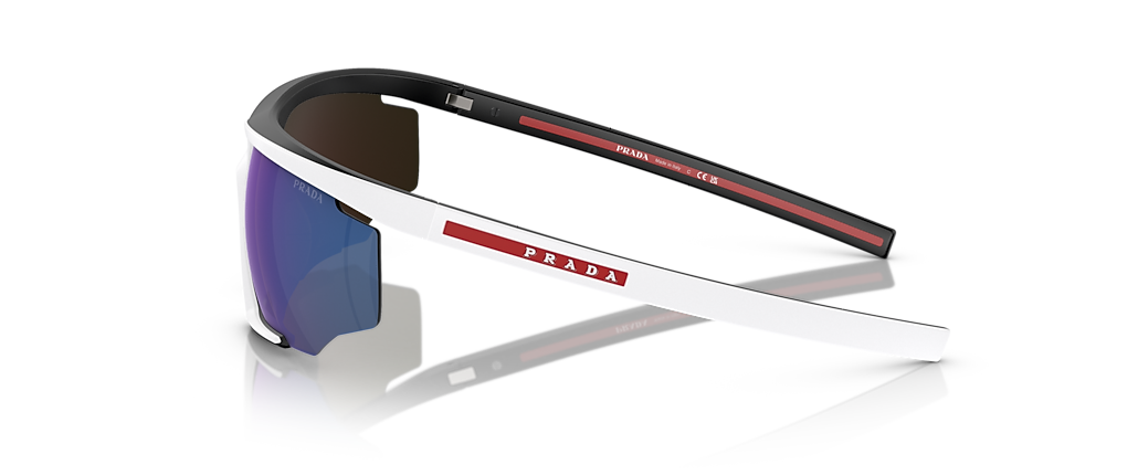 Prada Linea Rossa PS 07YS White/Black Rubber Sunglasses