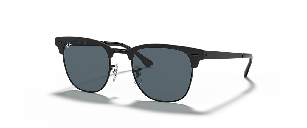 Ray-Ban RB3716 Clubmaster Metal Black Sunglasses