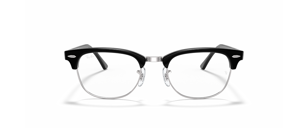 Ray-Ban RB5154 Clubmaster Optics Black On Silver Frames