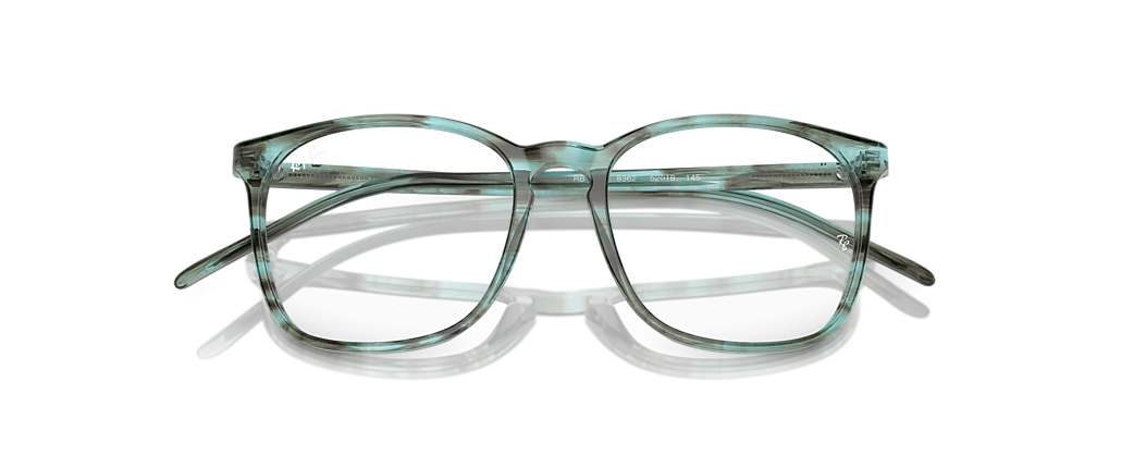 Ray-Ban RB5387 Optics Striped Green Frames