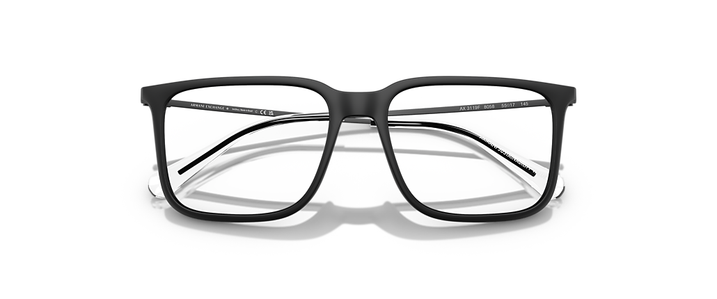 Armani Exchange AX3119F Matte Black Frames