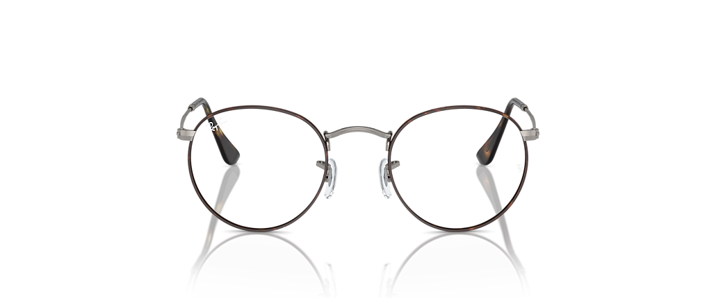 Ray-Ban RB3447V Round Metal Optics Havana On Gunmetal Frames