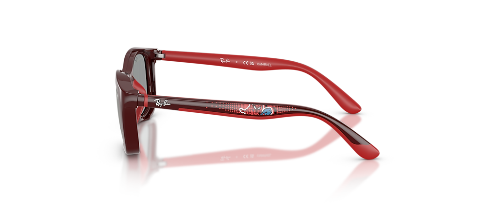 Ray-Ban RB9644S Ray-Ban MARVEL© - Spiderman RB9644S Kids Polished Dark and Rubber Red Sunglasses