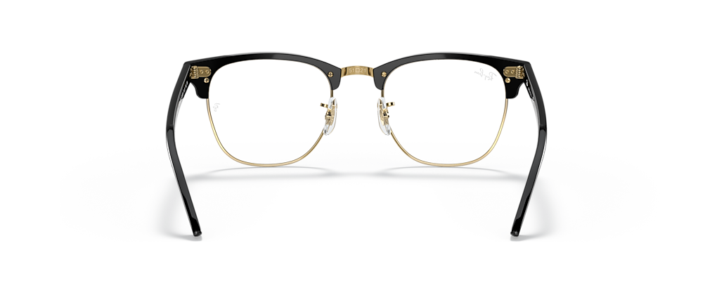 Ray-Ban RB3016 Clubmaster Blue-Violet Light Clear Black Sunglasses