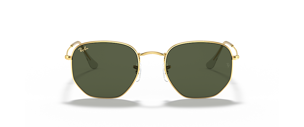Ray-Ban RB3548 Hexagonal Gold Sunglasses