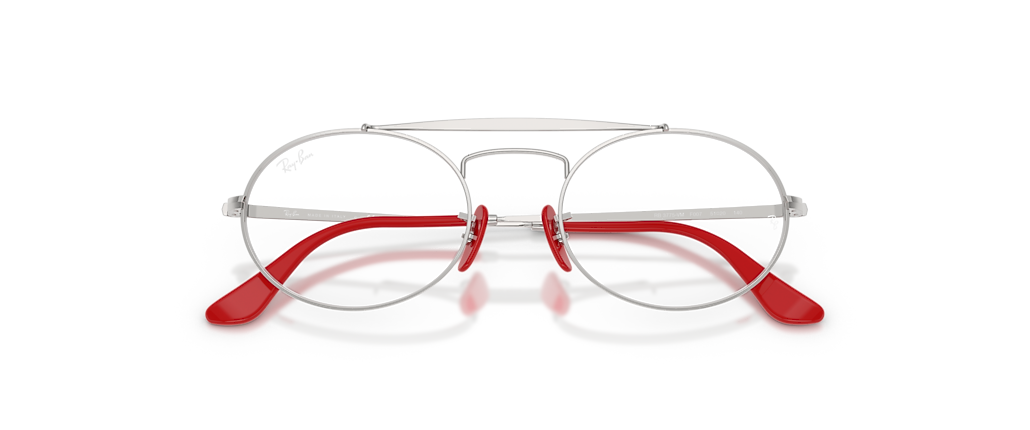 Ray-Ban RB3775VM Optics Scuderia Ferrari Collection Silver Frames