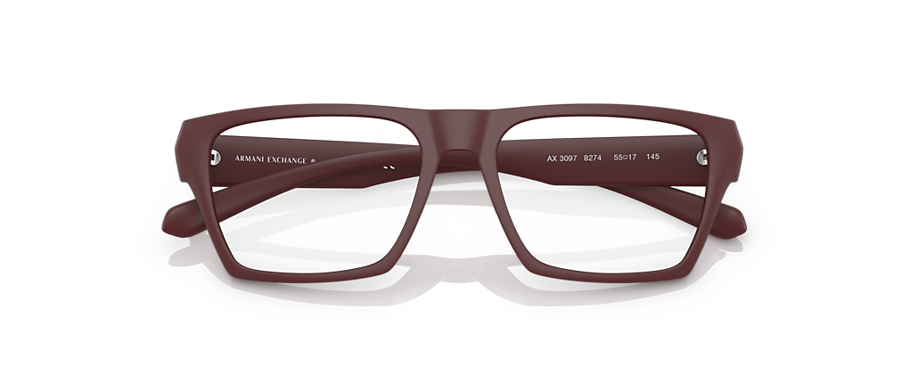 Armani Exchange AX3097 Matte Bordeaux Frames