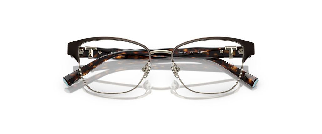 Tiffany & Co. TF1152B Brown On Pale Gold Frames