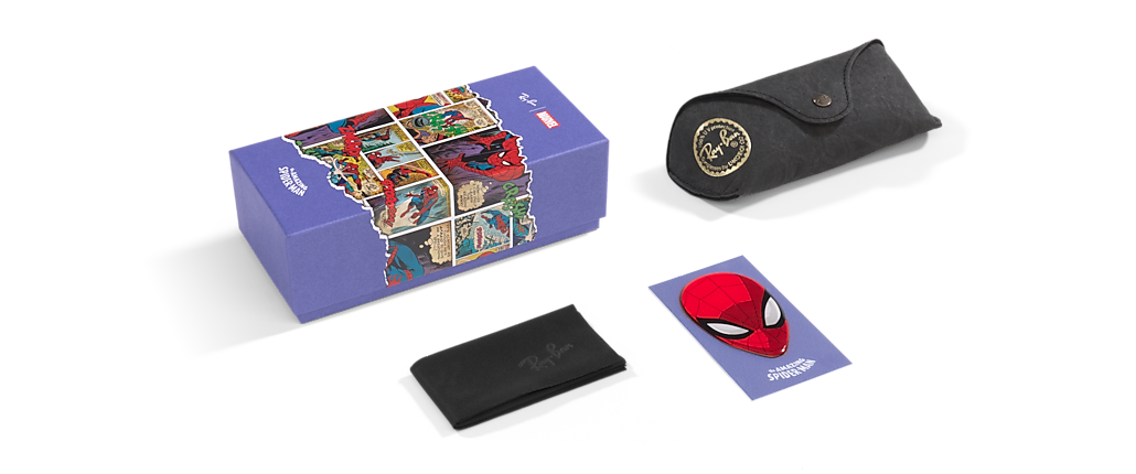 Ray-Ban RB9086S Ray-Ban MARVEL© - Spiderman RB9086S Kids Dark Red Sunglasses