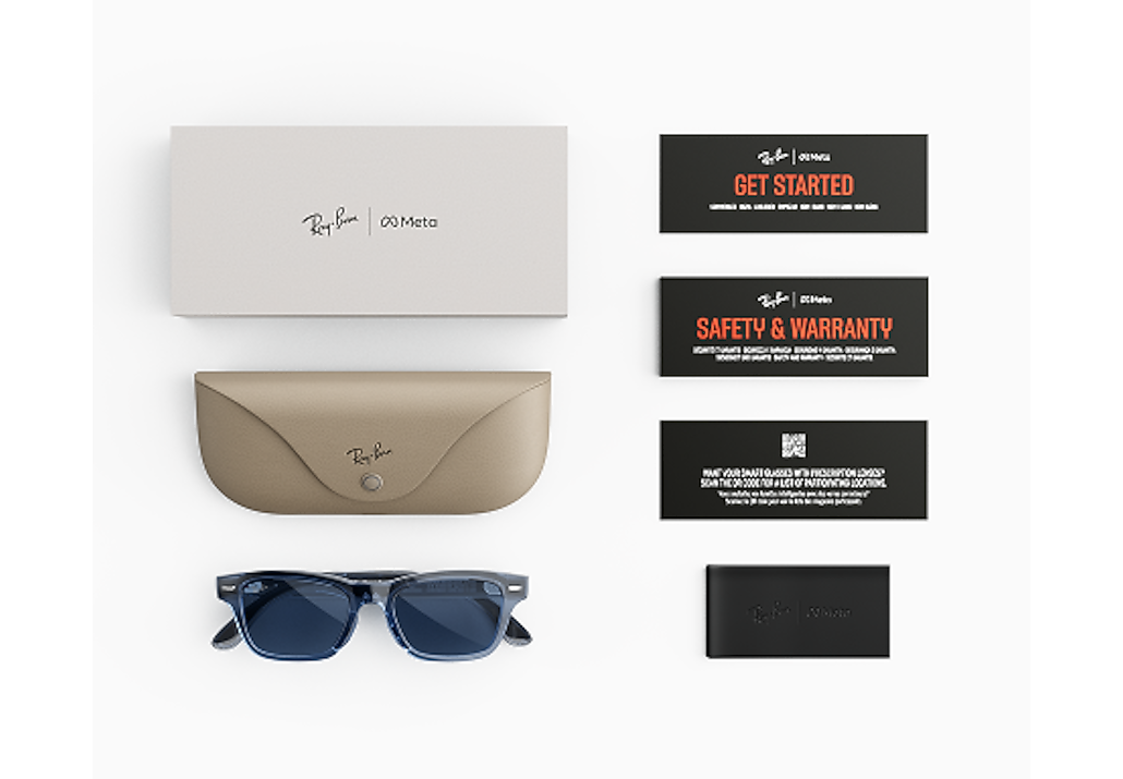 Ray-Ban Ray-Ban Meta Audio Burbank Transparent Blue Ray-Ban Meta Smart Glasses