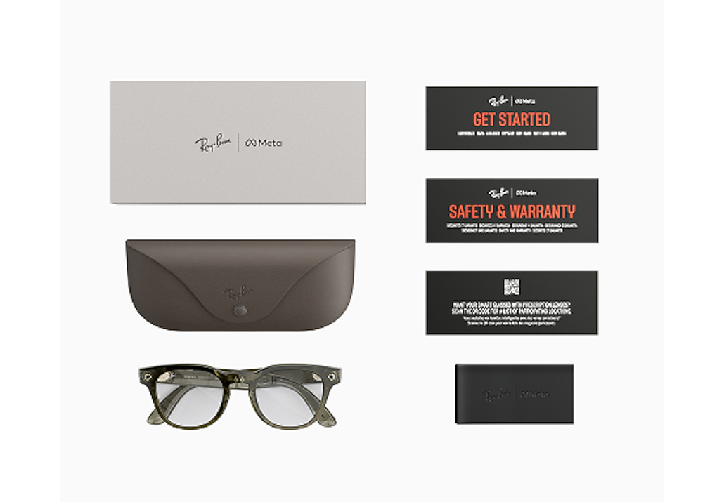 Ray-Ban Ray-Ban Meta (Gen 2) Scriber Optics Transparent Dark Olive Ray-Ban Meta Smart Glasses